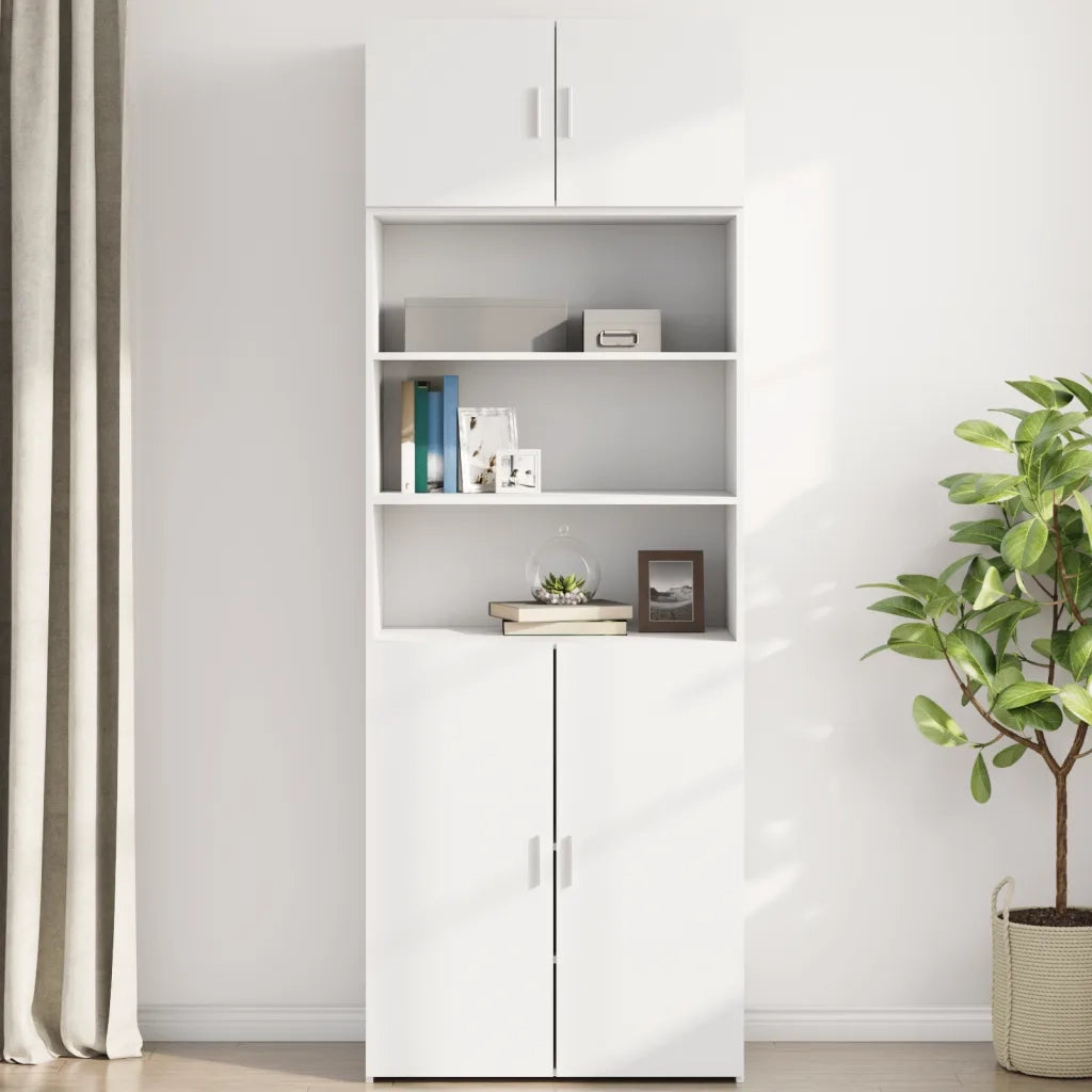 vidaXL Mobile a Parete Bianco 80x42,5x40 cm in Legno Multistrato