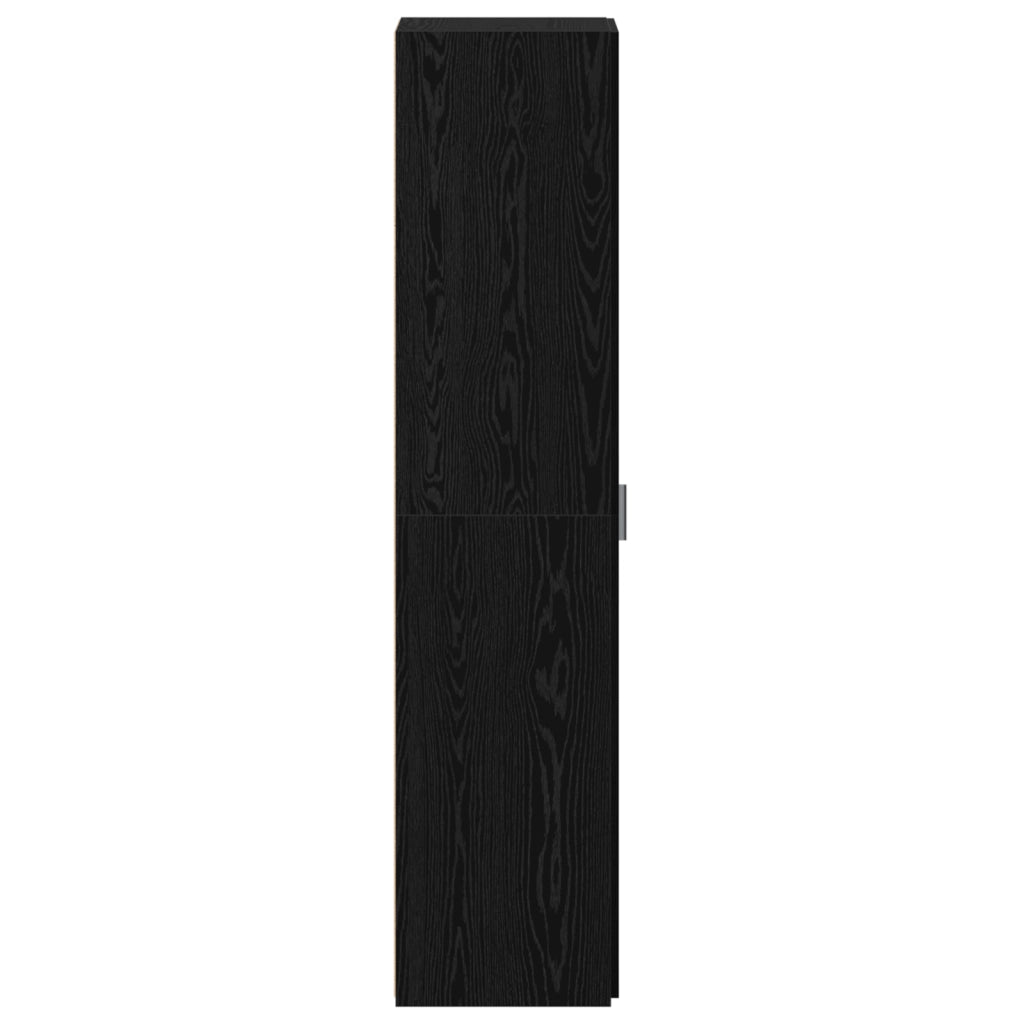 Highboard Rovere Nero 45x42.5x185 cm Legno ingegnerizzato