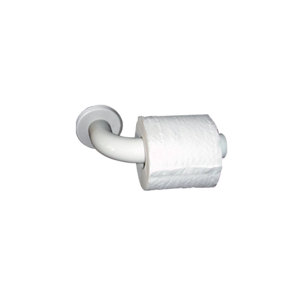 Portarotolo singolo in alluminio bianco