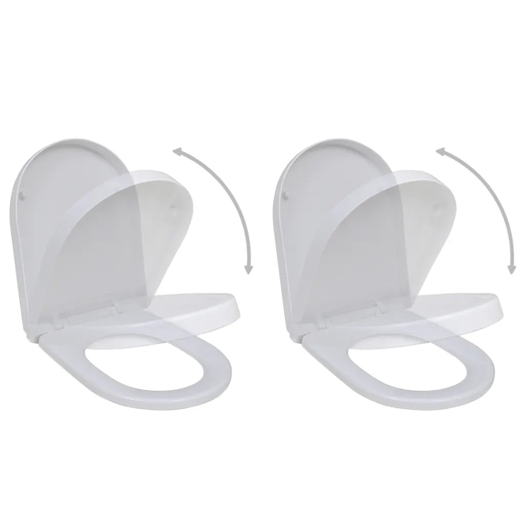 Copriwater a Chiusura Rallentata 2 pz Plastica Bianco cod mxl 52338