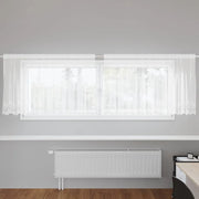 vidaXL Tende con tende Bianco 300 x 80 cm Poliestere