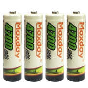 Trade Shop - 4 Pezzi Pile Aa Batterie Ricaricabili Stilo Da 4700 Mah Batteria Universali Pila -
