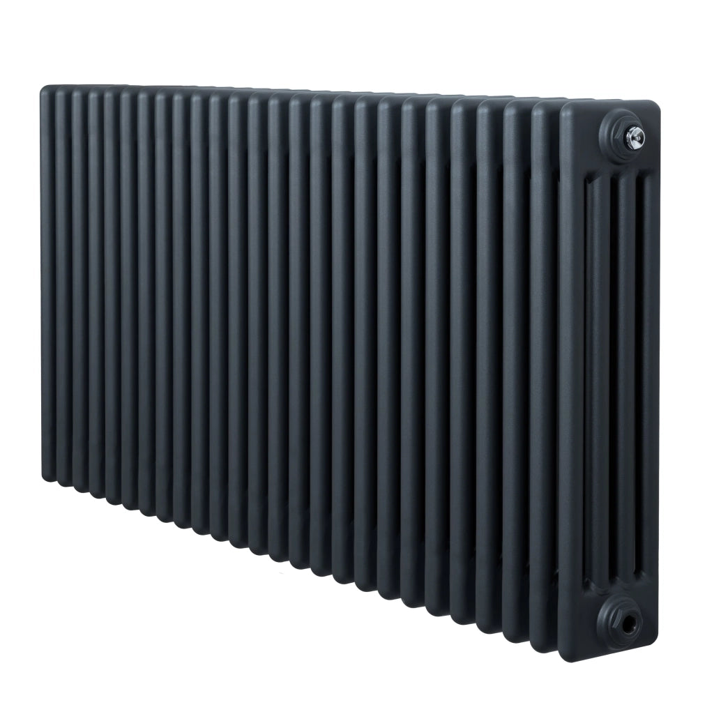 Radiatore Tradizionale 4 Colonne Orizzontale Riscaldamento Antracite 600x1190 mm