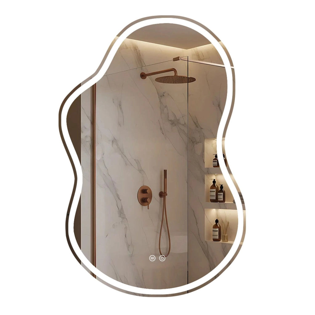 Specchio Led Uno 80x55 Cm