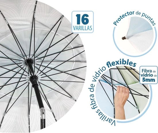 Parasole da spiaggia Ø 180 a 240 cm in alluminio model lepre con borsa portatile e ombreggiatura UPF 50+ in verde