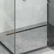 Scarico doccia con copertura in vetro e sifone a 360° 100 cm 42015978