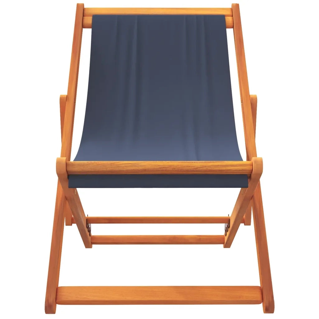 Sedie da Spiaggia Pieghevoli 2 pz in Tessuto Blu 3214492