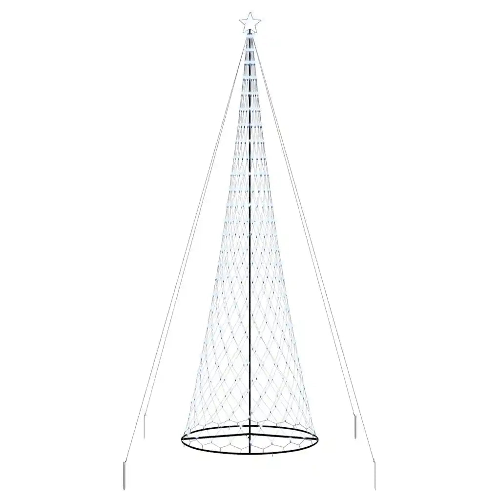 Albero di Natale LED con 555 LED Bianco freddo 500 cm Metallo 42018796