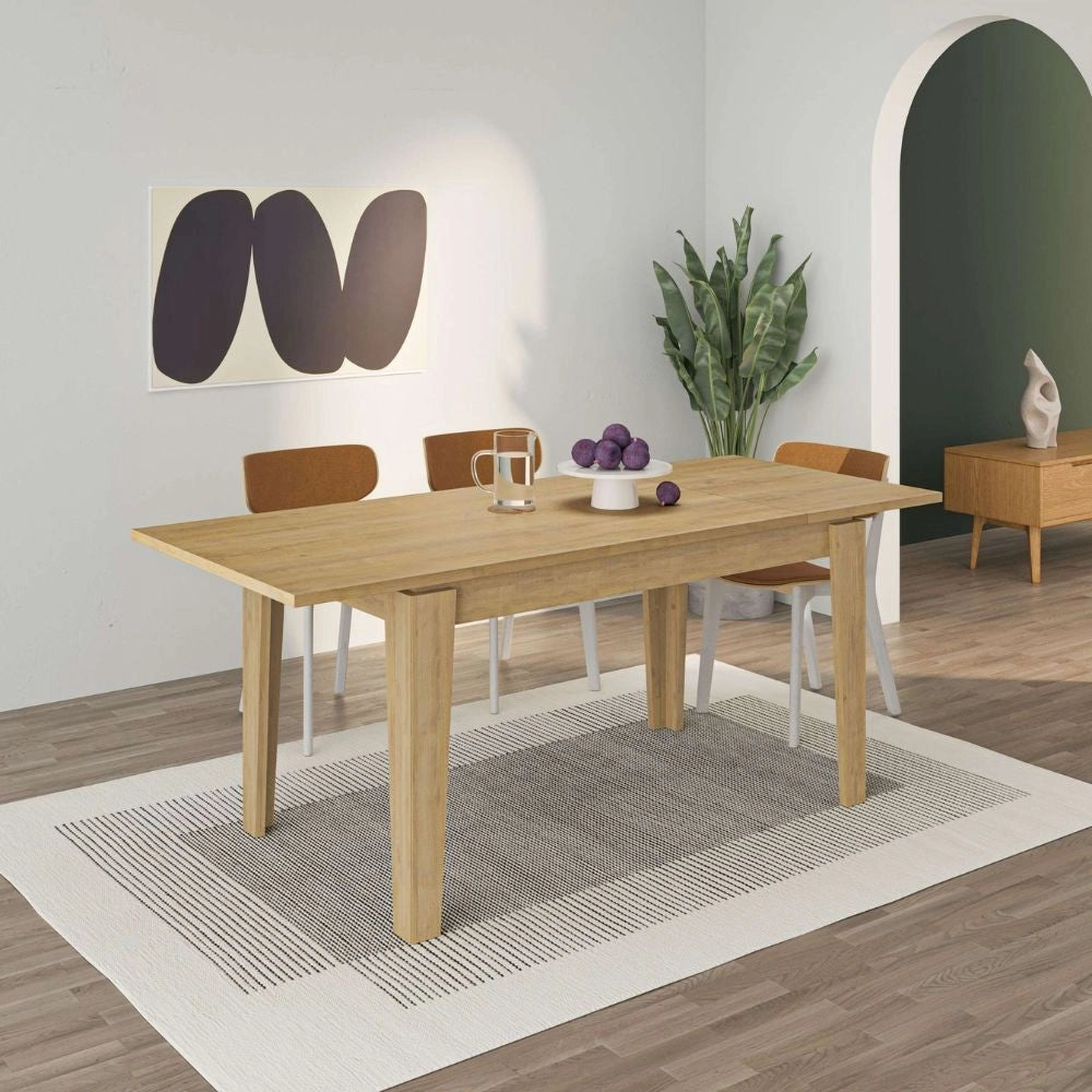 Tavolo allungabile Megaron 120x80 cm colore rovere