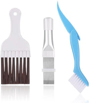 Kit di pulizia a 3 fasi per condensatore, set di lamelle per condensatore di climatizzatore, set di lamelle, spazzola per pulizia lamelle in acciaio inossidabile, attrezzo di riparazione per radiatore di evaporazione