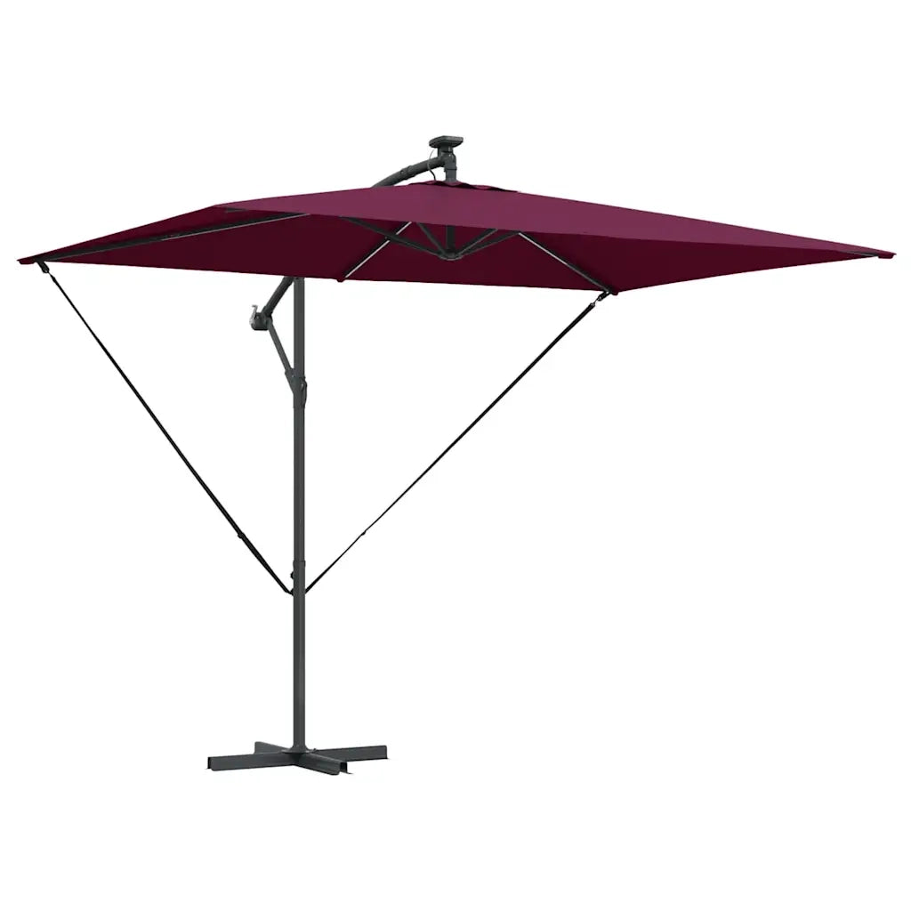 Ombrellone Rosso Bordeaux 294 x 200 x 270 cm 42003397