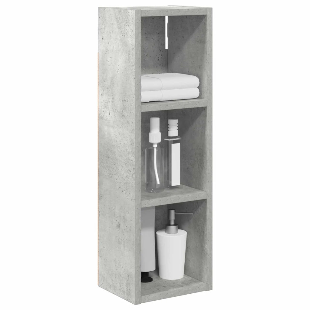 Armadio da bagno a muro Grigio Cemento 20 x 16 x 62,5 cm 889306