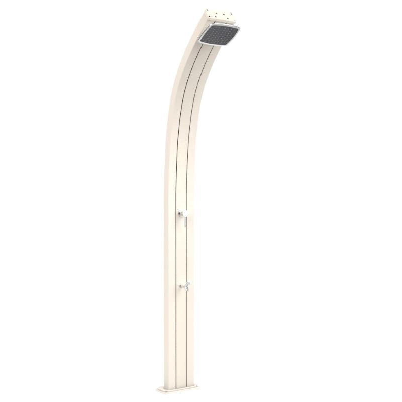 Doccia Solare In Alluminio Spring Alluminio 30 Litri Con Lavapiedi Colore Bianca Cv-A120/9001