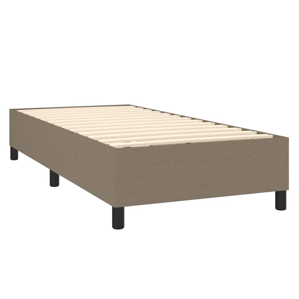 Giroletto a Molle con Materasso Tortora 100x200 cm in Tessuto 3131653