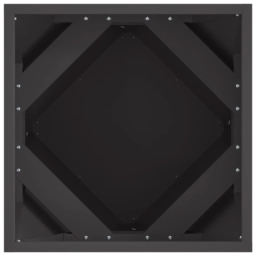 Fioriera moderna da esterno 40 x 40 x 40 cm estetica senza tempo atmosfera chic acciaio nero 02_0053062