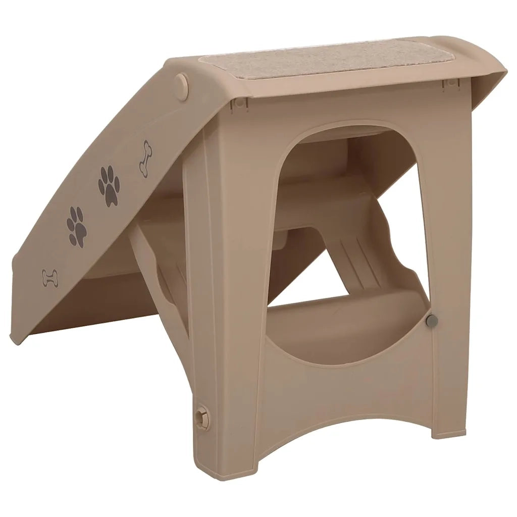 Scala Pieghevole per Cani Marrone 62x40x49,5 cm CFW8138832