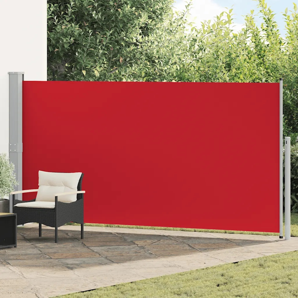 Tenda da Sole Laterale Retrattile 160 x 500 cm Rossa 45463