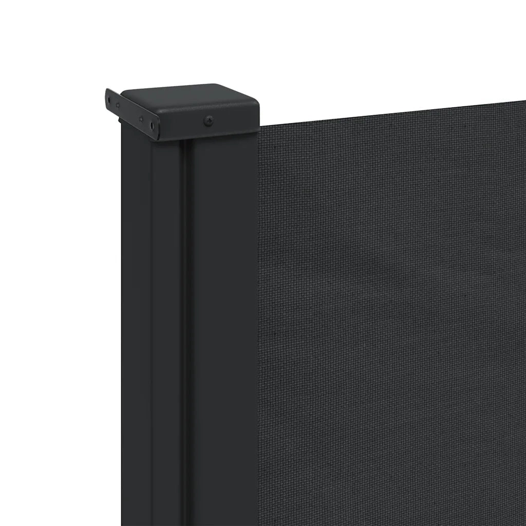 Tenda da Sole Laterale Retrattile-Tenda parasole per balcone per giardino Nera 120x500 cm
