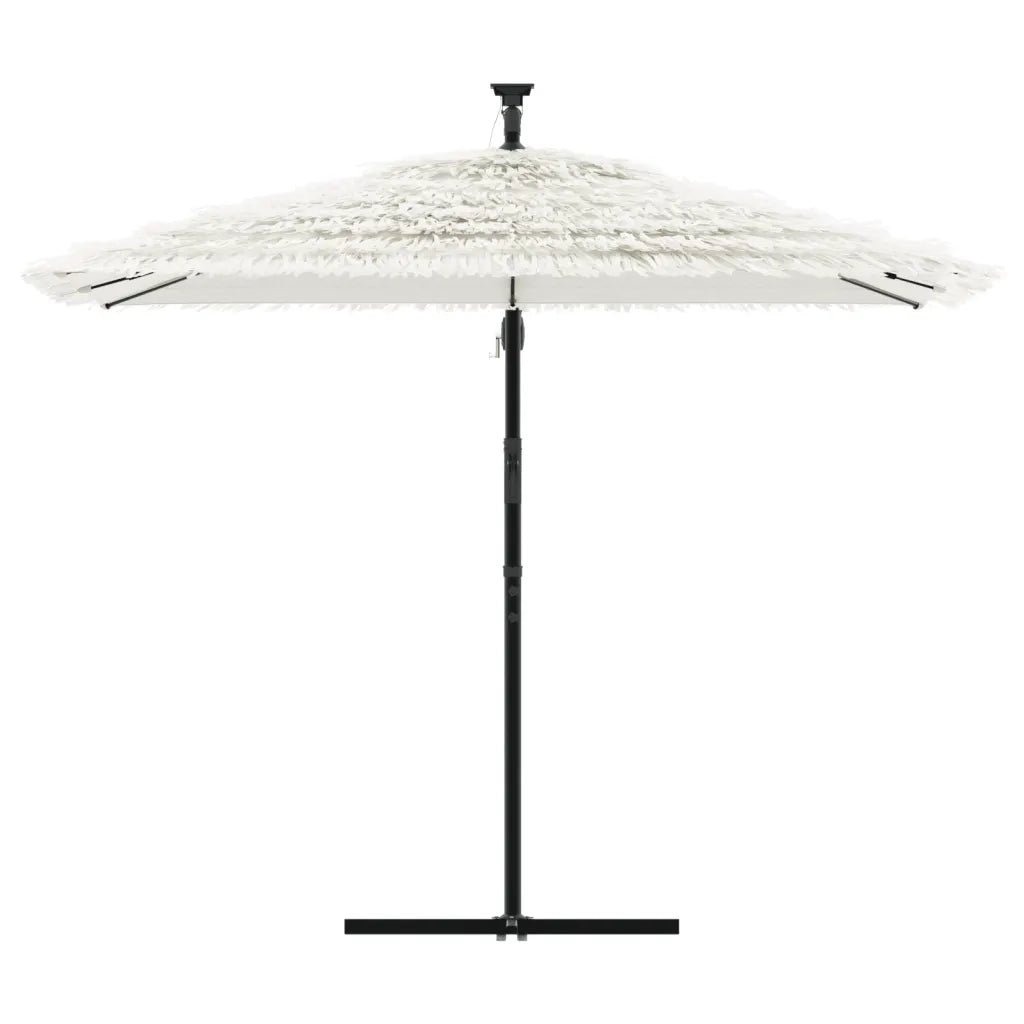 Ombrellone Giardino con Palo in Acciaio Bianco 269x269x235 cm 4005081