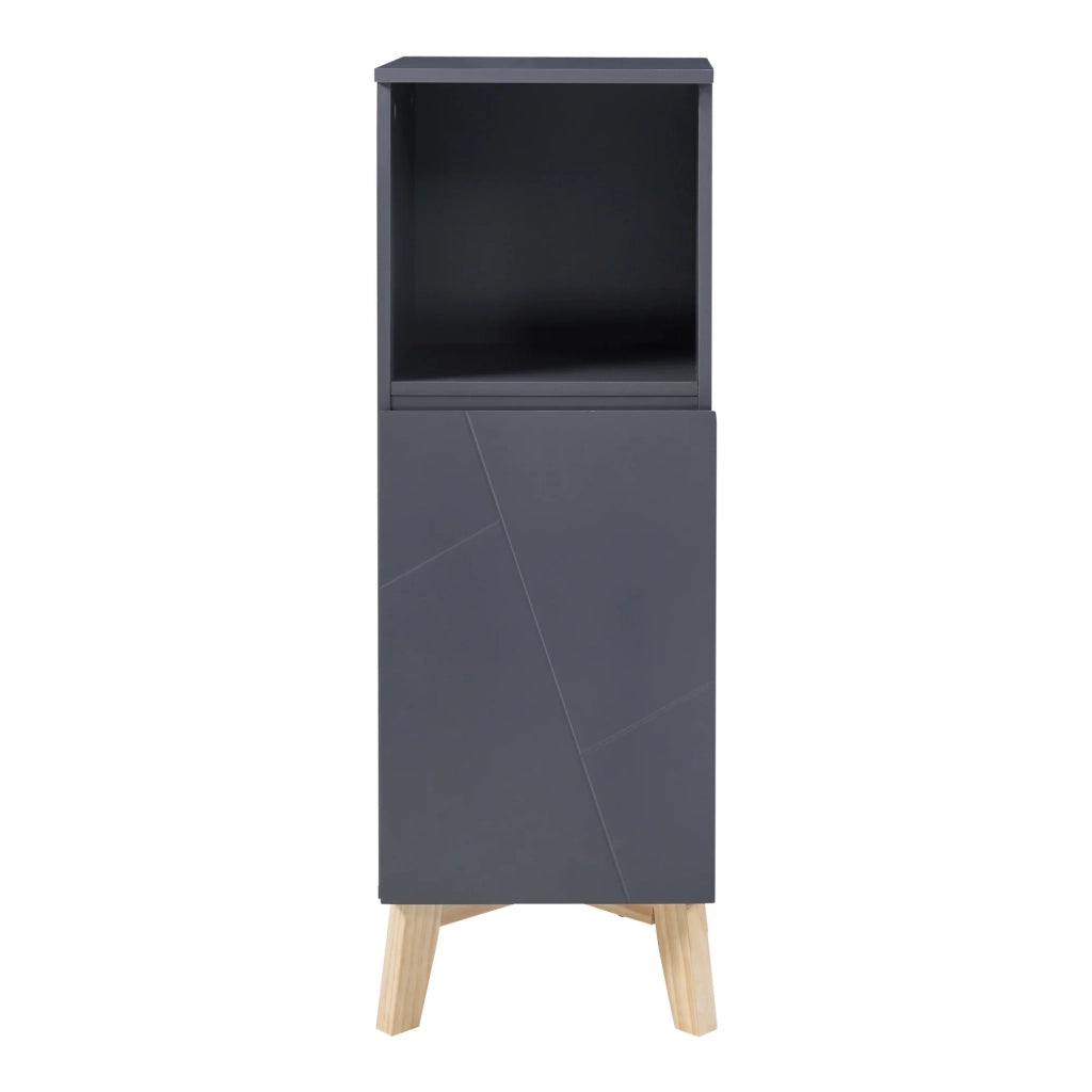 Mobiletto/scaffale per bagno grigio 86 x 30 x 30 cm 03_0008884