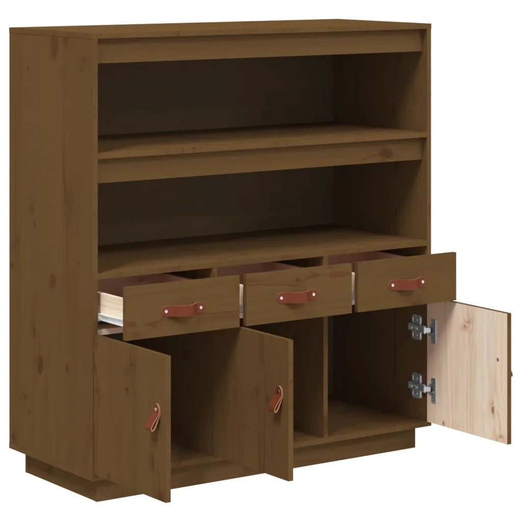 Credenza ambra 100x40x108,5 cm in Legno Massello di Pino 820165