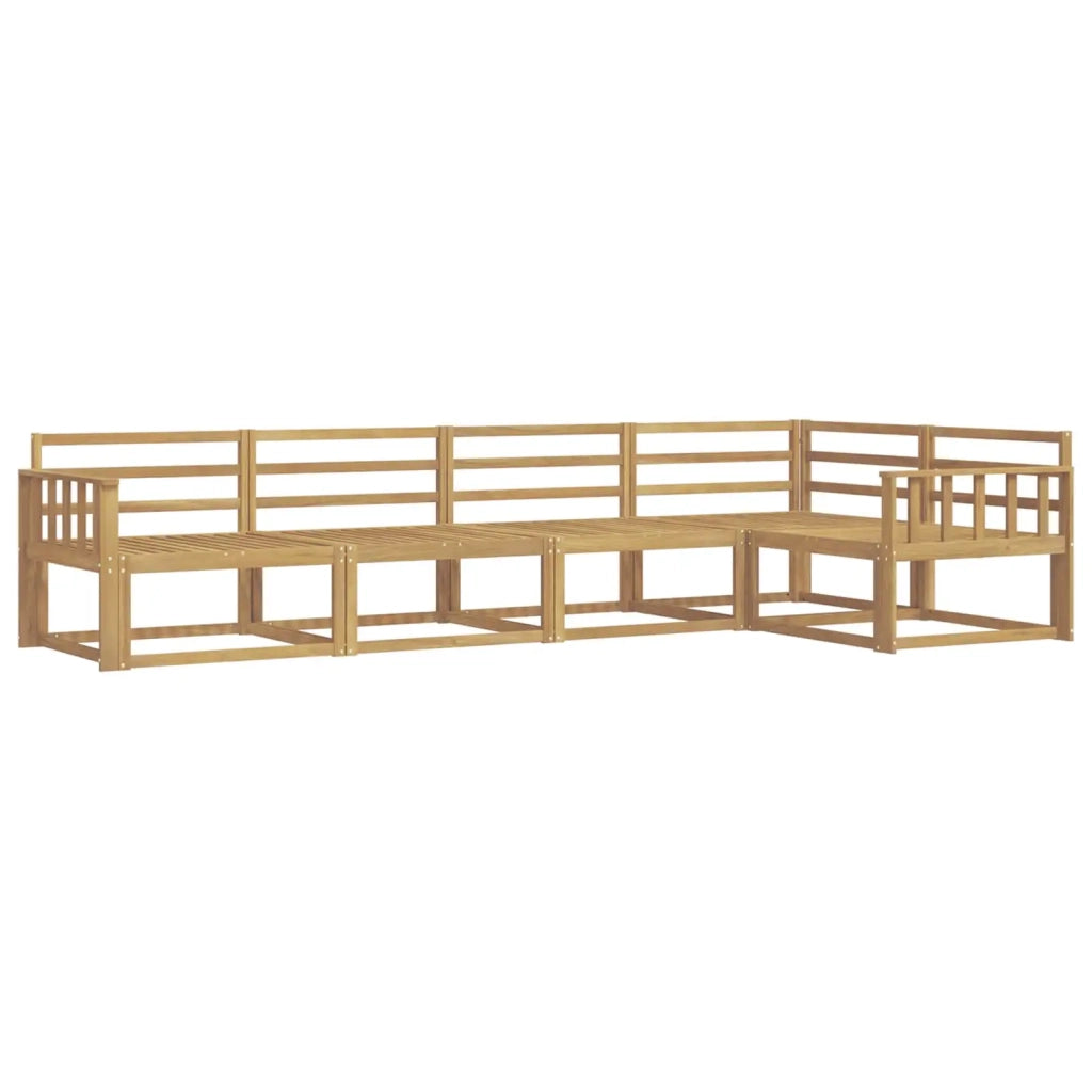 Set di divani da esterno 5 pcs Bianco 327 x 168,5 x 73 cm 3386438