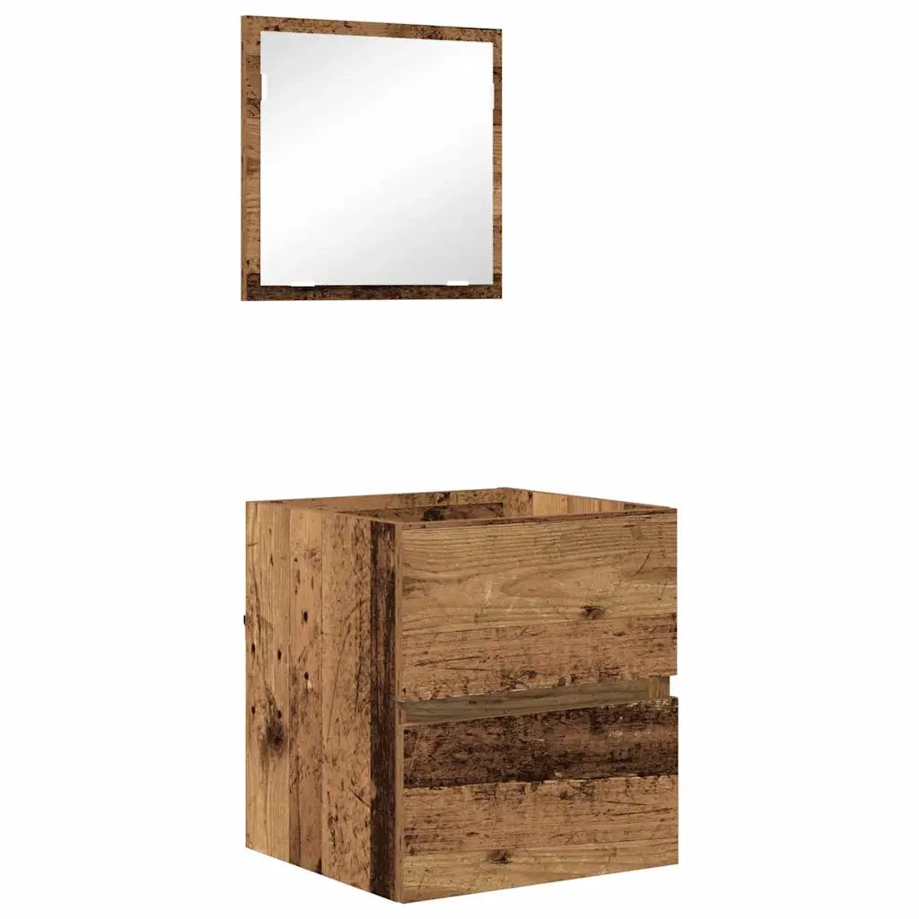 Mobile da Bagno con cassetto Legno vecchio 41 x 38,5 x 45 cm 875700