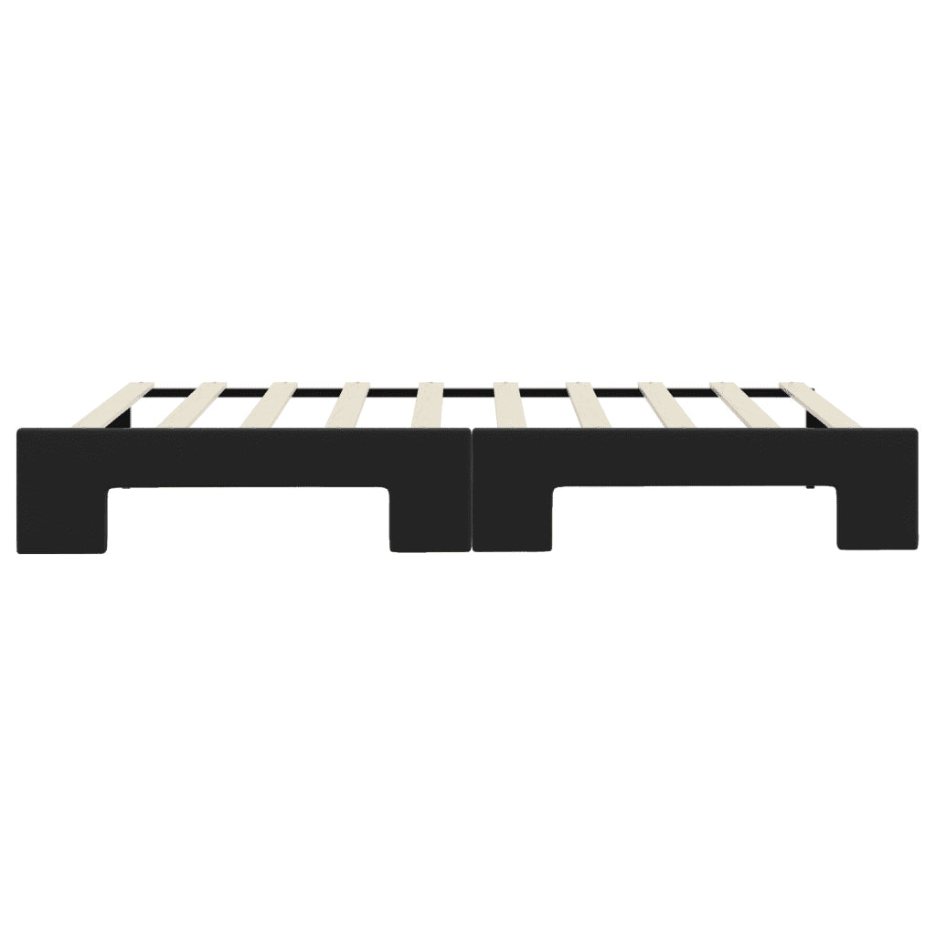 Divano Letto con Letto Estraibile-Sofa Letto-Daybed Nero 90x190 cm in Velluto 484541
