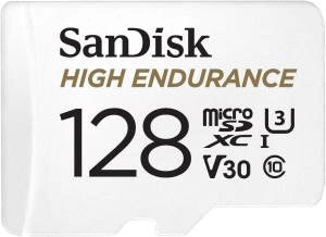 SanDisk High Endurance MicroSD 128GB C10 SDXC 100MB/s