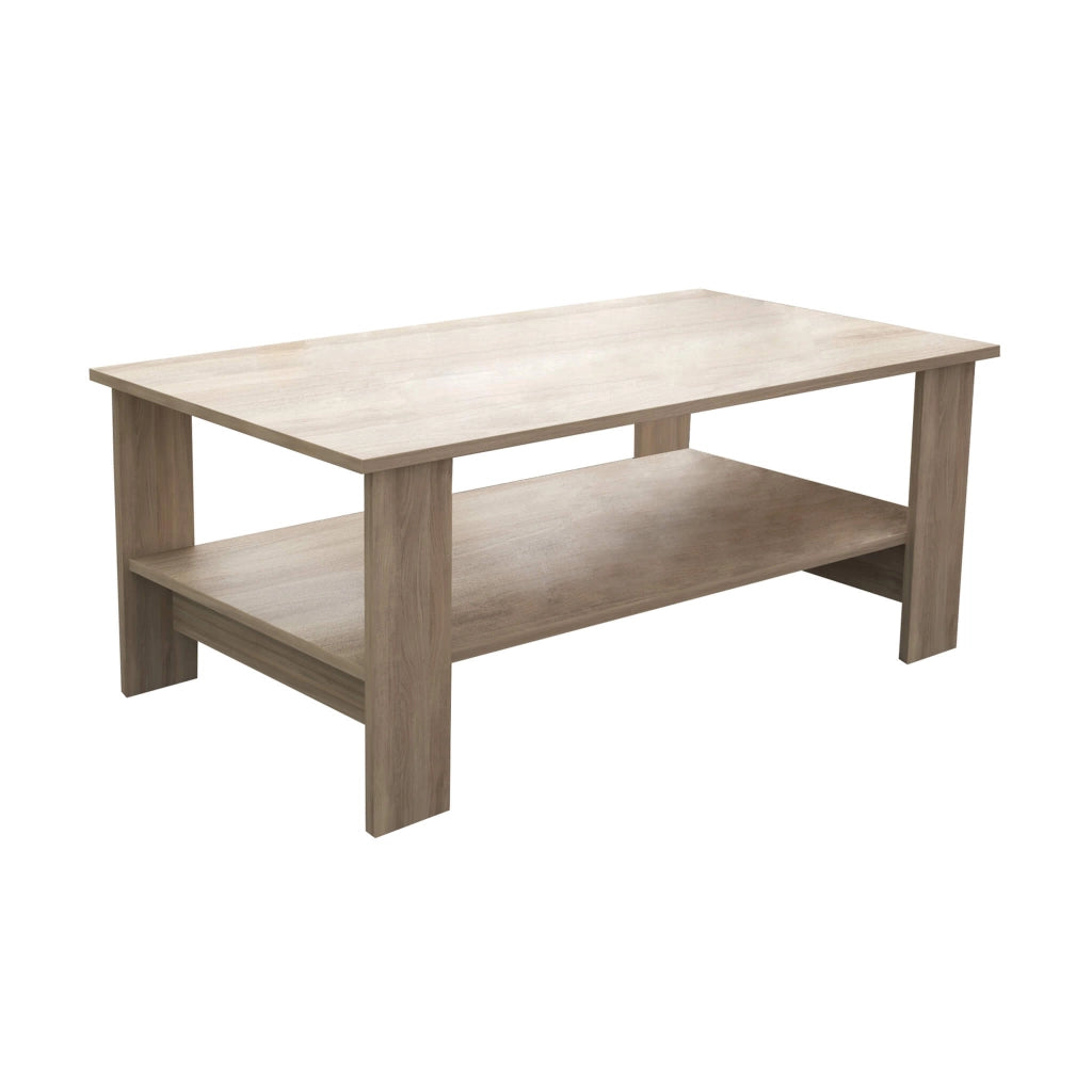 TAVOLINO MATCH DA SALOTTO IN COLORE ROVERE GRIGIO 100 X 55 X H41 CM