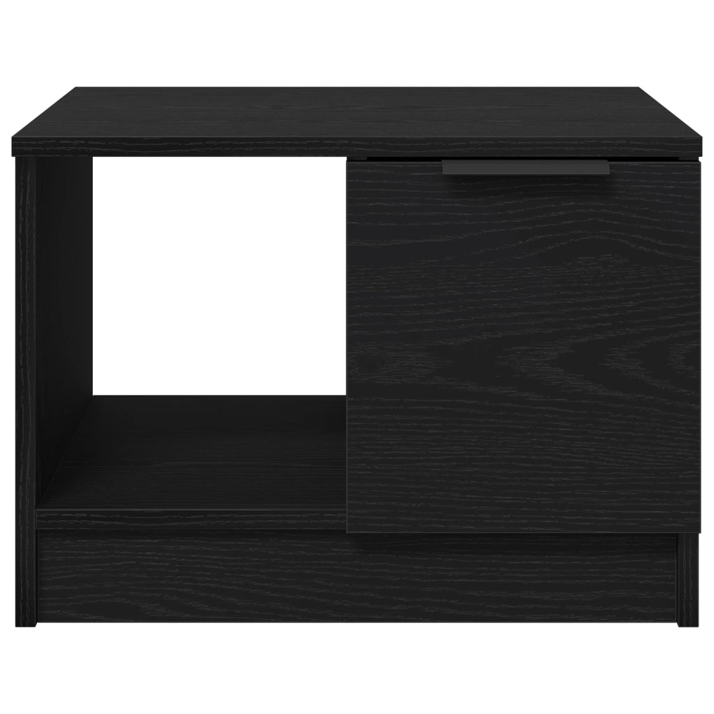 Tavolino da caffÃ¨  Nero Rovere 50x50x36 cm Legno ingegnerizzato