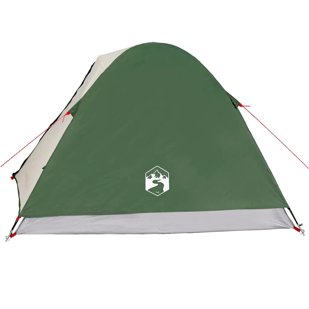 Tenda da Campeggio a Cupola per 3 Persone Verde Impermeabile