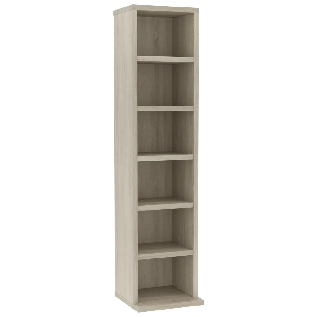 Mobile Porta CD Rovere Sonoma 21x20x88 cm in Legno Multistrato CFW8846668