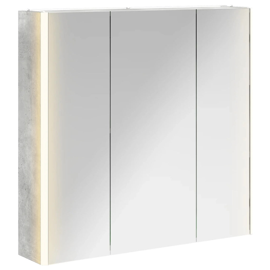 Mobiletto per specchio da bagno con lo scaffale Grigio cemento