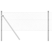 Palo della recinzione | Pannello per recinzione Argento 10 x 0,4 m (maglia 40 x 40 mm)