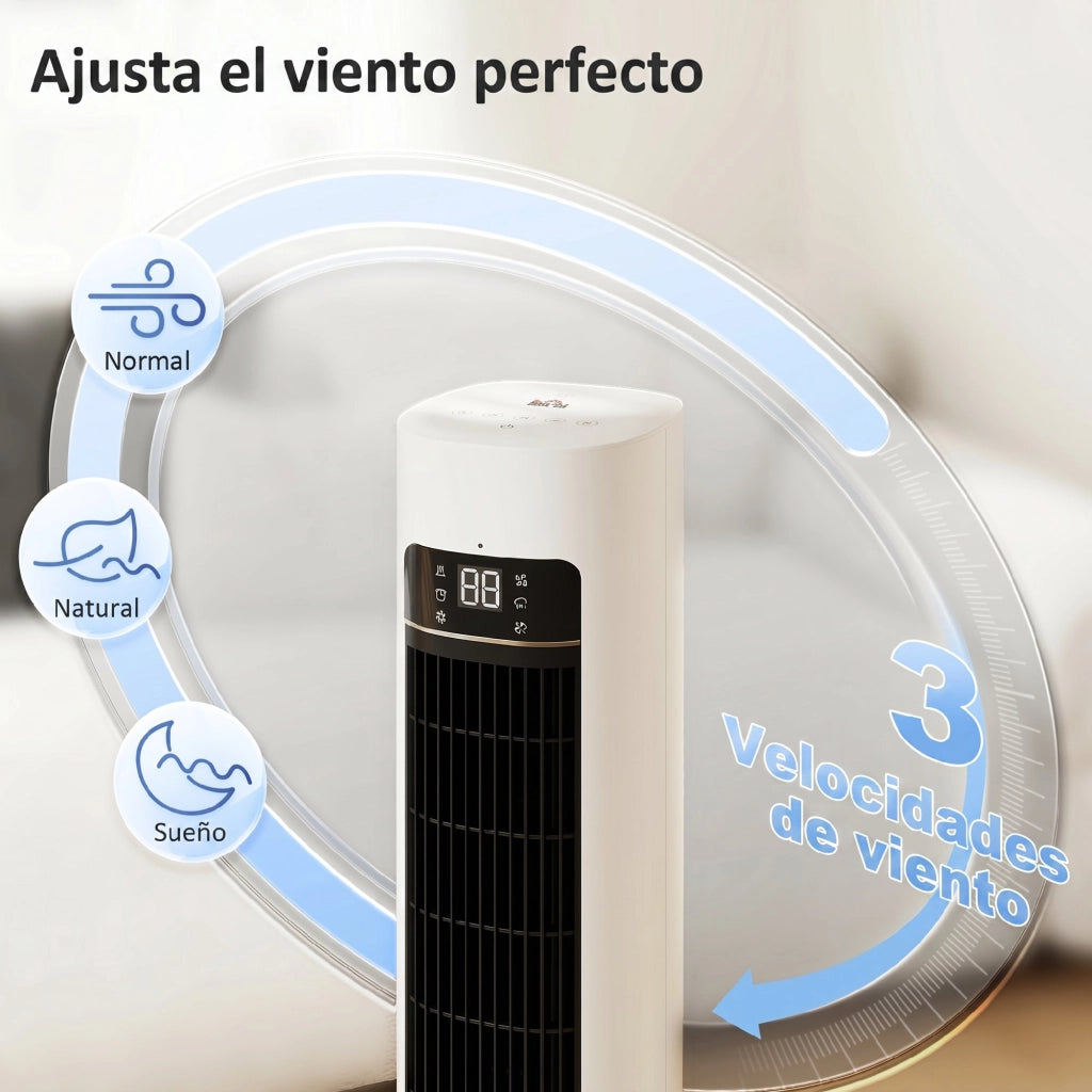 Climatizzatore Evaporativo Portatile 3 in 1 ¨C zephmum ¨C Serbatoio 3L Oscillante Bianco