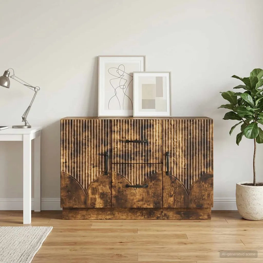 Credenza Rovere Fumo 89 x 34,5 x 57 cm Legno ingegnerizzato 895350
