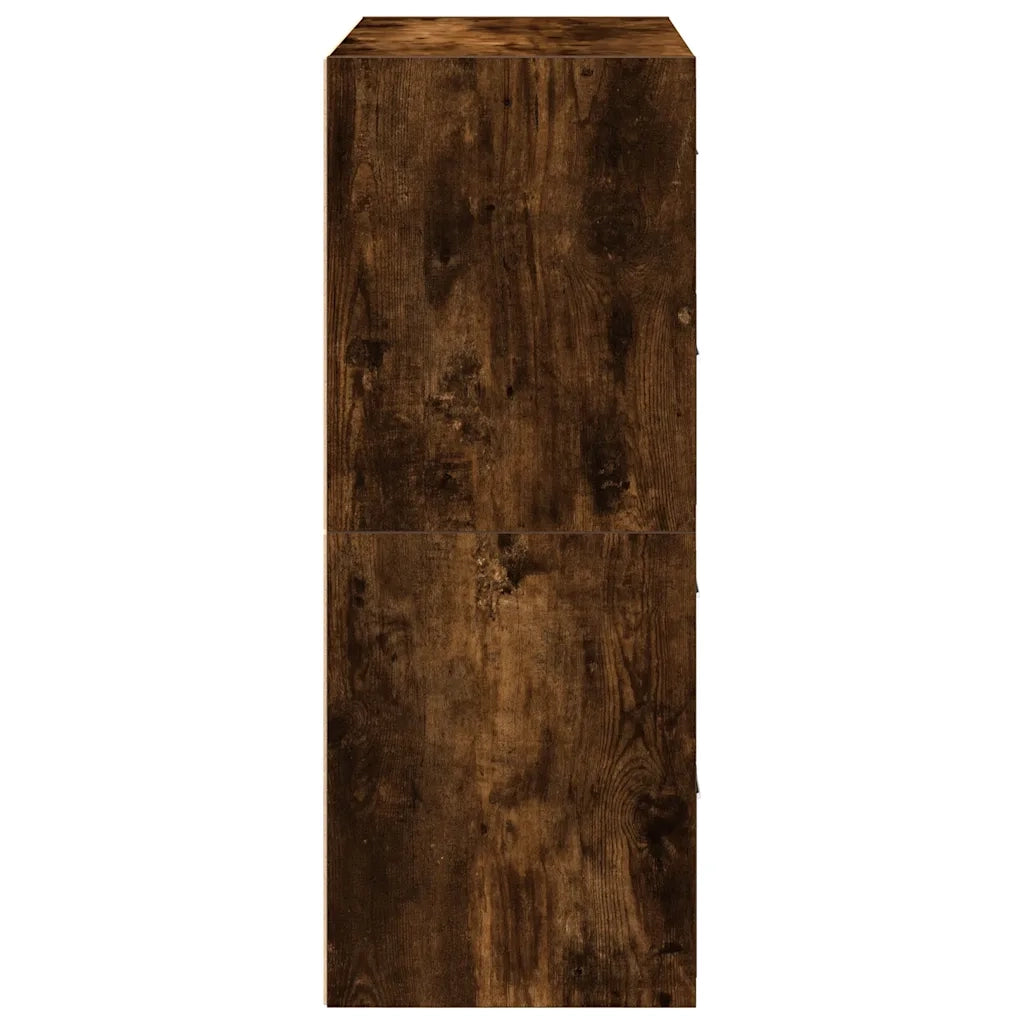 Armadi con 2 Cassetti 2 pz Rovere Fumo 60x31x40cm in Truciolato CFW8512192