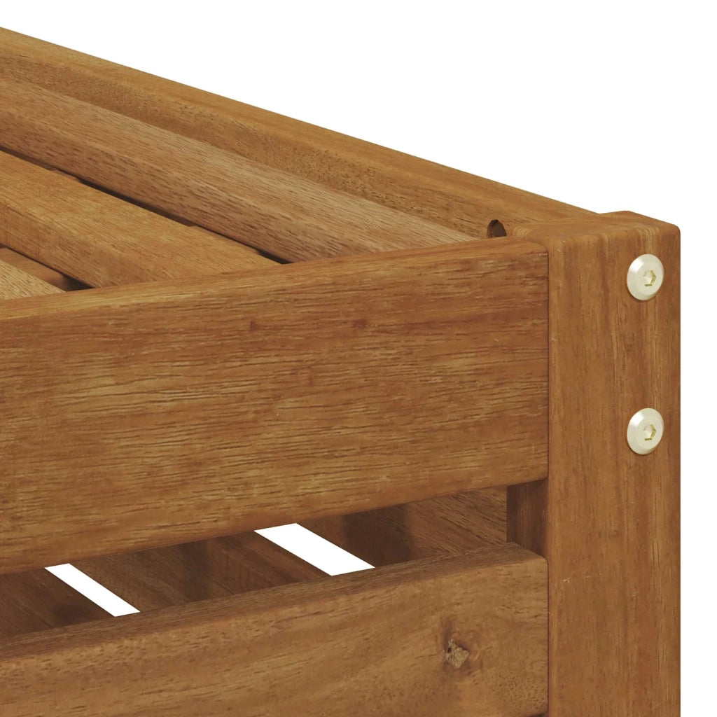 Poggiapiedi da Esterno Legno di Acacia Massello Naturale CFW7765383