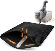 Matrice per gatto in EVA 60 x 40 cm per pavimento di toilette con disegno di api, impermeabile, facile da pulire