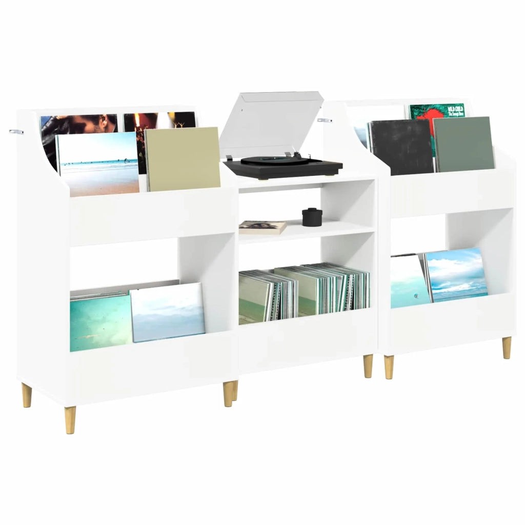 Set di Mensole per Media 3 pz Bianco 212 x 46 x 112 cm 3434651
