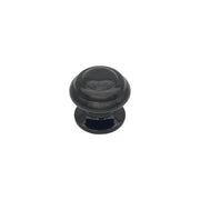 Pomolo fisso per porta SAGUATTI 878/70QB in alluminio nero lucido