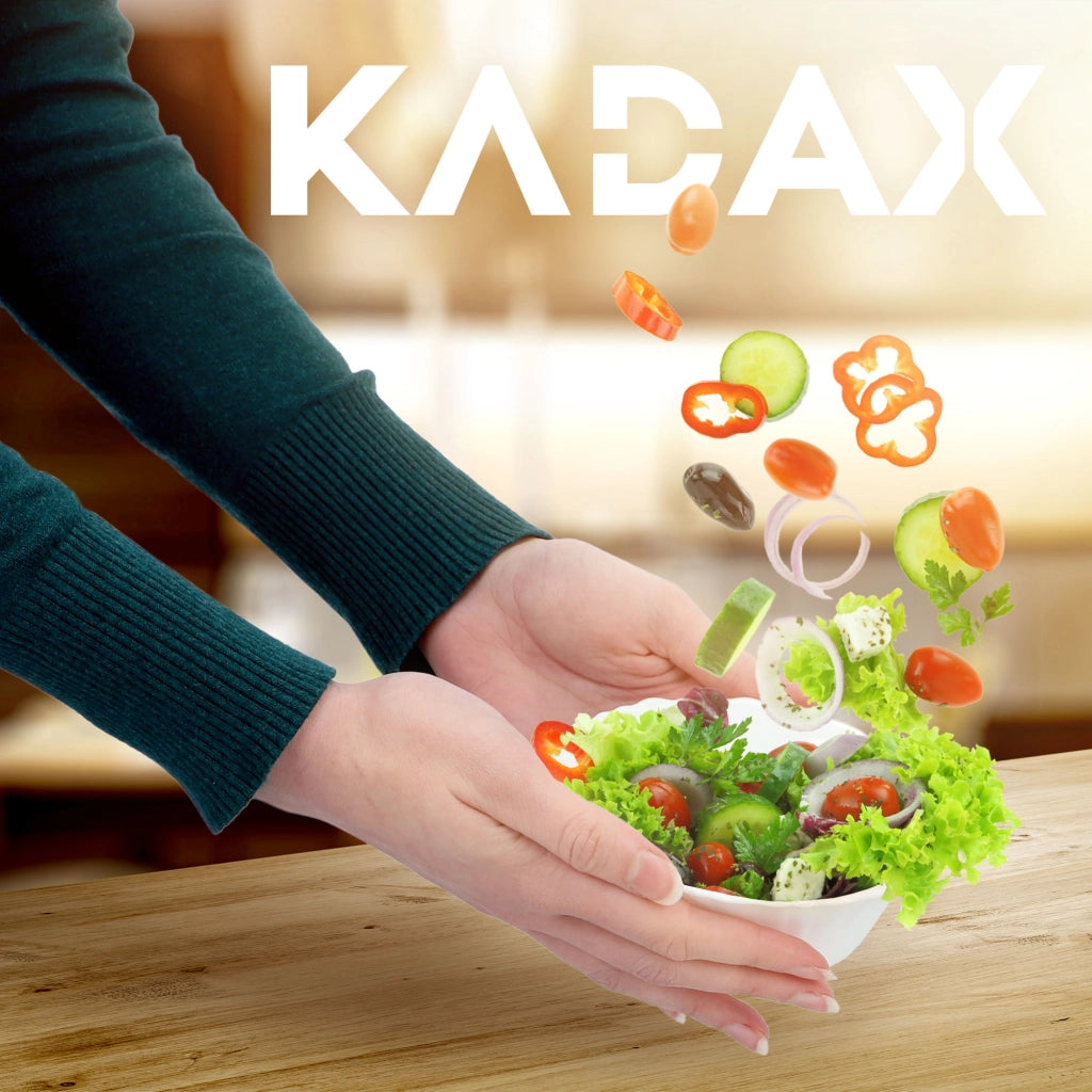 KADAX 3x Ciotola da insalata in vetro Ciotola per snack bianca 13 cm
