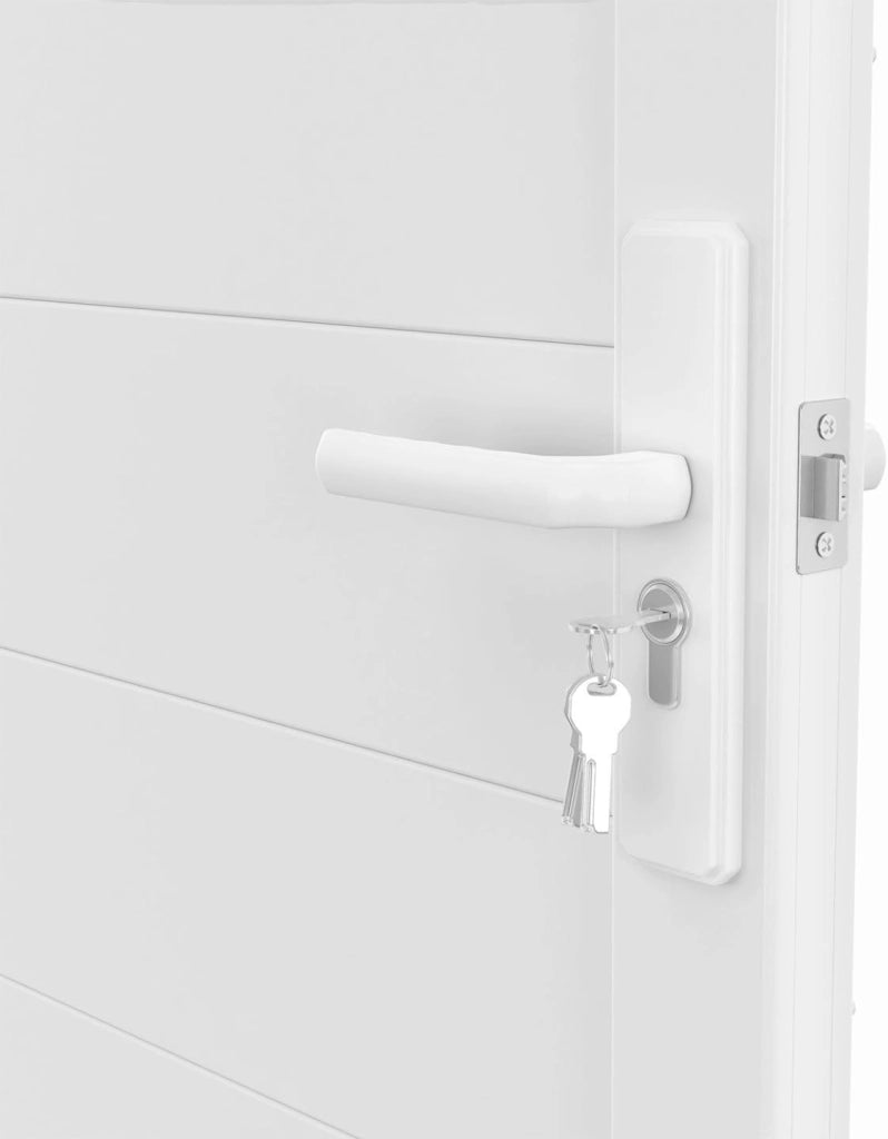 100x160 cm porta a battente in alluminio bianco