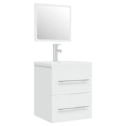 Mobile lavabo con vasca integrata 41 x 38,5 x 48 cm legno ingegnerizzato bianco 02_0006858