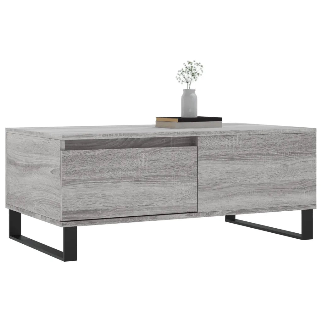 Tavolino Salotto Grigio Sonoma 90x50x36,5 cm Legno Multistrato 830818