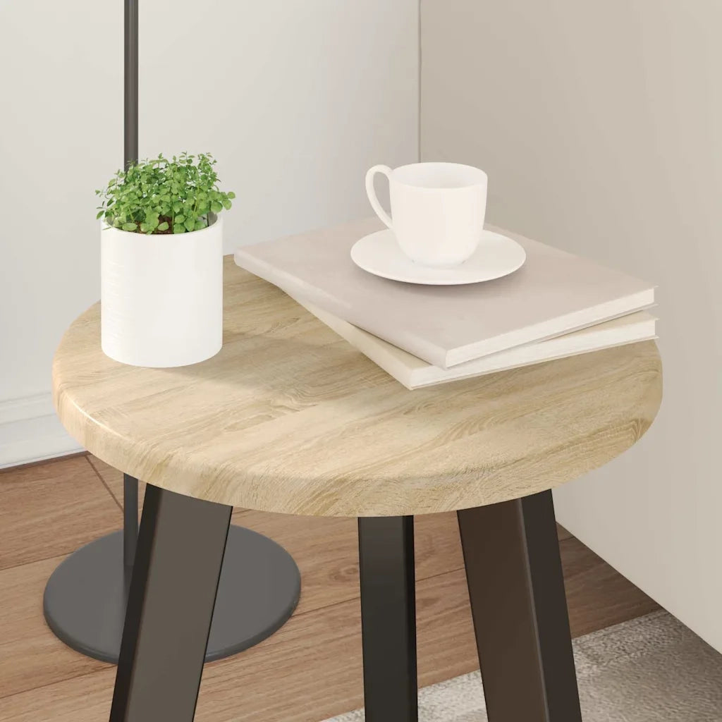 Piano del tavolo rovere sonoma Ø 30 x 1,5 cm Legno multistrato
