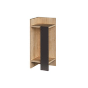Comodino in legno "Elos Left" - 25 x 27 x 60 cm - Beige