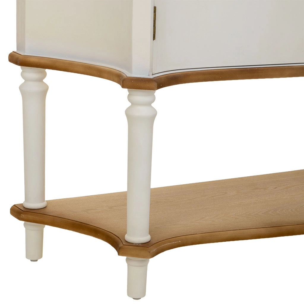Credenza in legno bianco 150x37x114,5h cm