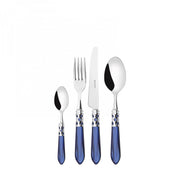 ALADDIN Ghiera Cromata, Posate Set 24 pz, Scatola Legno Wengè,